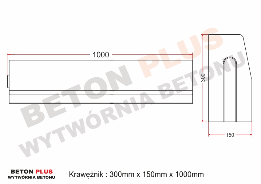 Galanteria betonowa Krawężniki